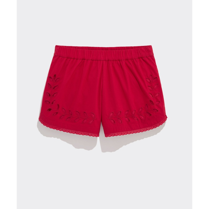 Eyelet Pull-On Shorts