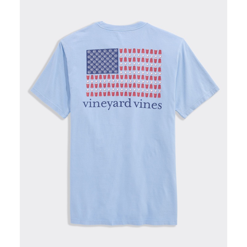 Drift Dye Beer Pong Flag Short-Sleeve Pocket Tee