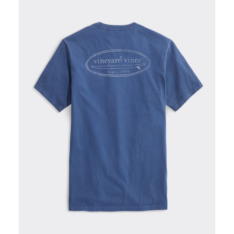 Drift Dye Outlined Surf Logo Short-Sleeve Pocket Tee