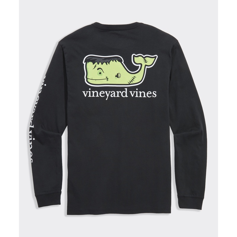 Franken-Whale Long-Sleeve Pocket Tee