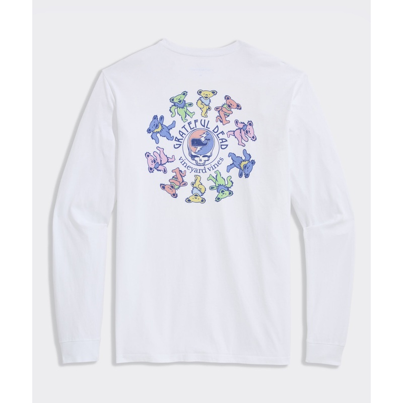 Grateful Dead x vineyard vines Dancing Bears Long-Sleeve Pocket Tee