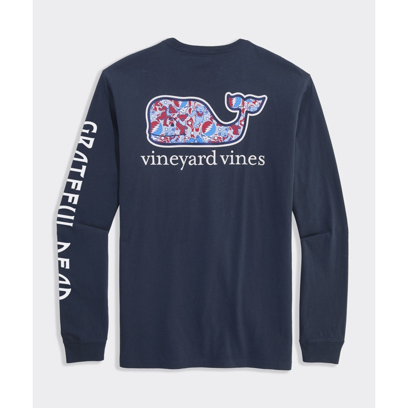 Grateful Dead x vineyard vines Whale Long-Sleeve Pocket Tee