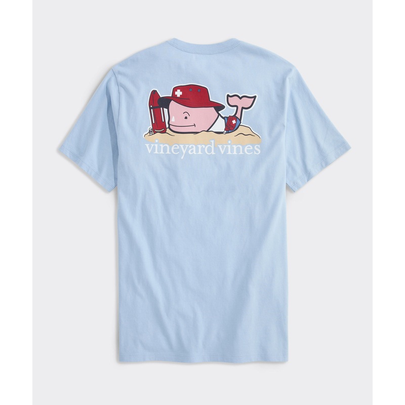 Lifeguard Whale Short-Sleeve Pocket Tee