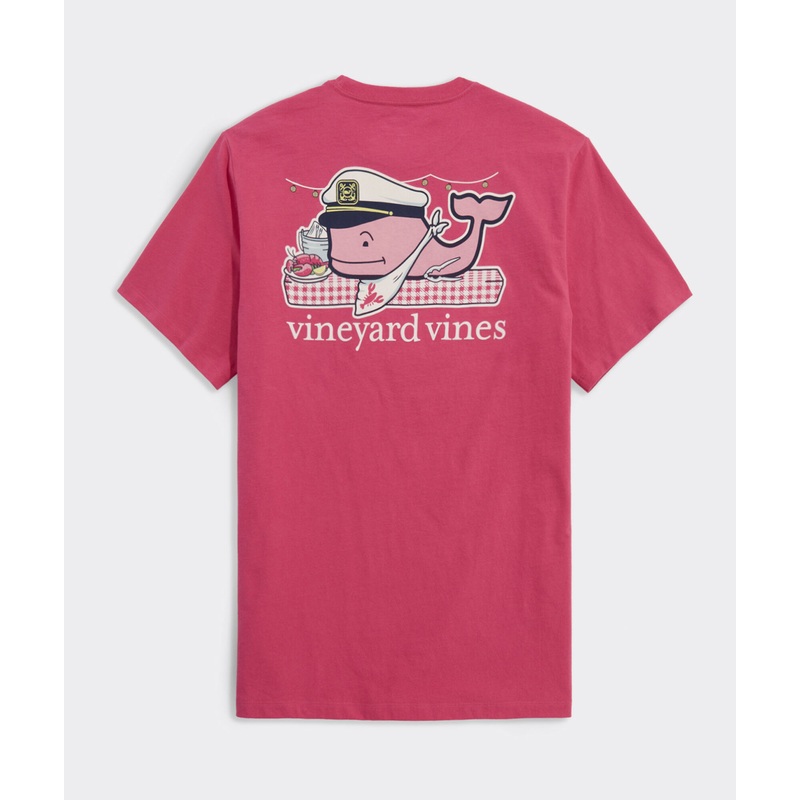 Lobster Bake Whale Short-Sleeve Pocket Tee