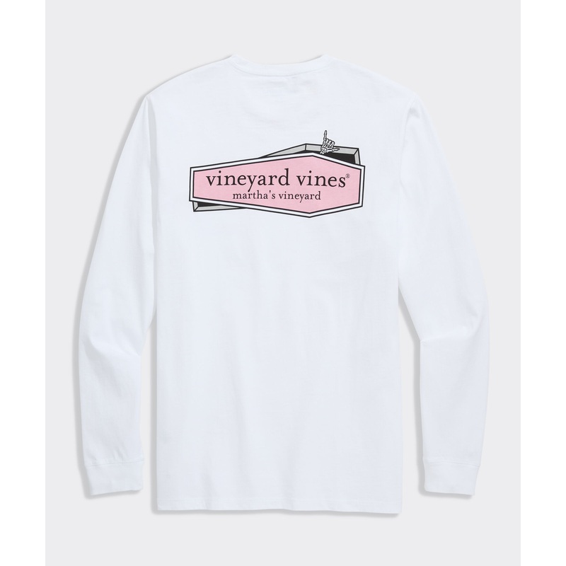 Logo Box Coffin Long-Sleeve Pocket Tee