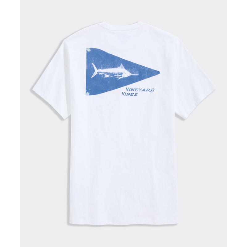 Marlin Release Flag Short-Sleeve Pocket Tee