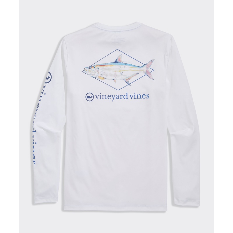 Performance Painted Tarpon Long-Sleeve Harbor Tee