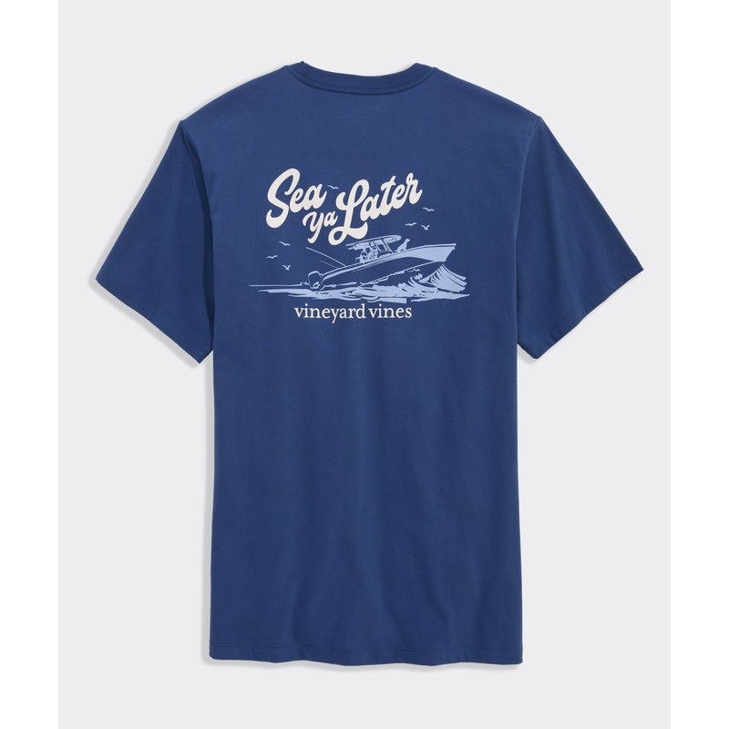 Sea Ya Later Short-Sleeve Pocket Tee