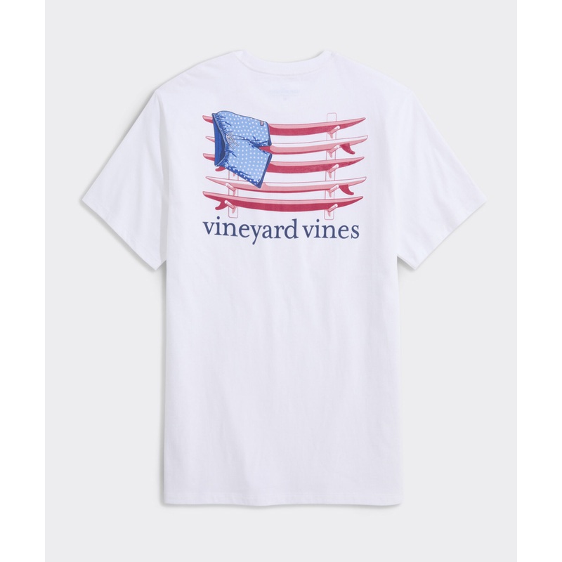 Surf Chappy Short Flag Short-Sleeve Pocket Tee