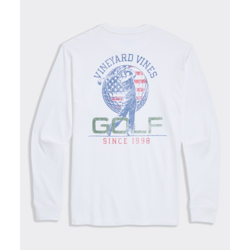 USA Golfer Long-Sleeve Pocket Tee