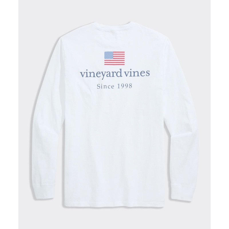 vineyard vines Americana Long-Sleeve Pocket Tee