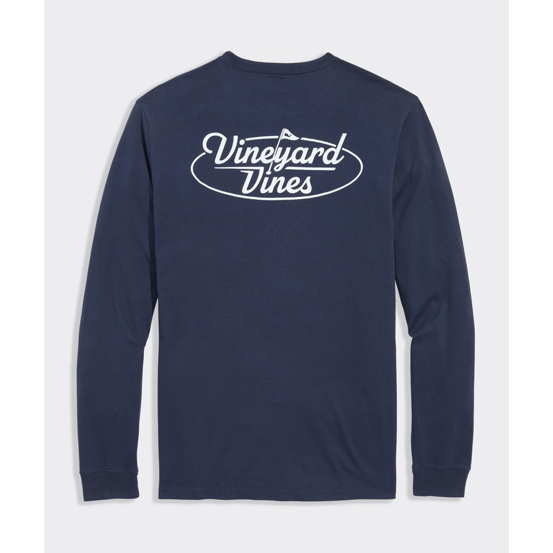 vineyard vines Golf Flag Long-Sleeve Pocket Tee