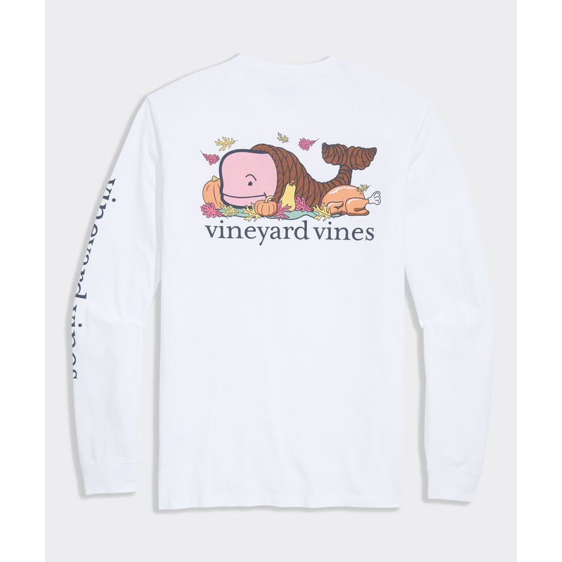 Whale Cornucopia Long-Sleeve Pocket Tee