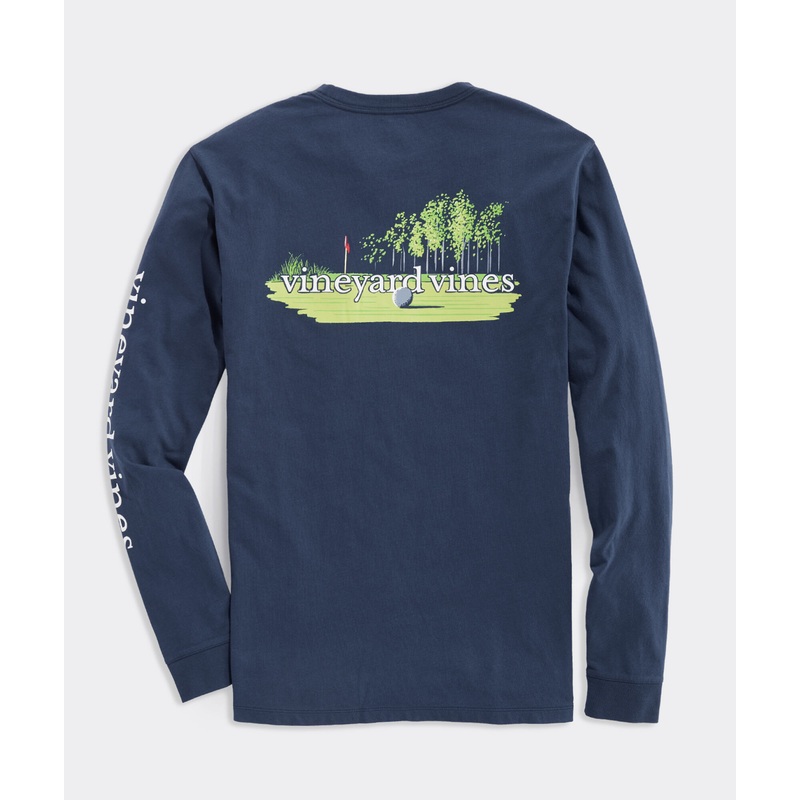 Golf Putt Long-Sleeve Pocket Tee