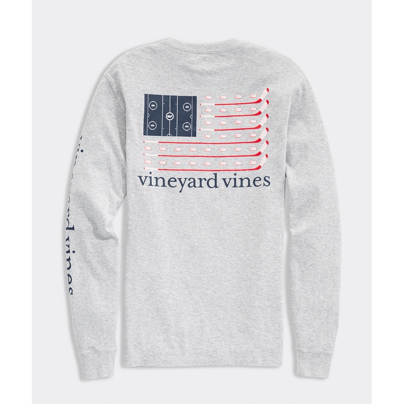 Hockey Flag Long-Sleeve Pocket Tee