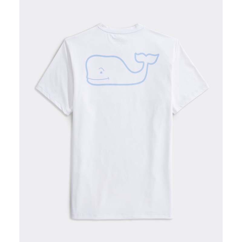 Performance Whale Logo Short-Sleeve Harbor Tee