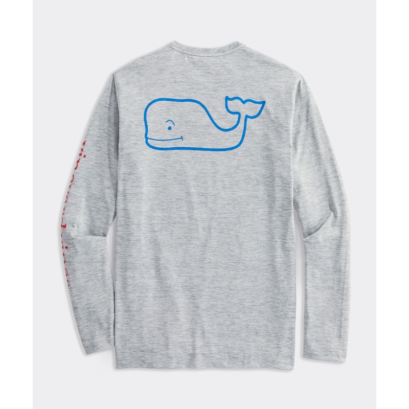 Whale Logo Long-Sleeve Harbor Performance Tee