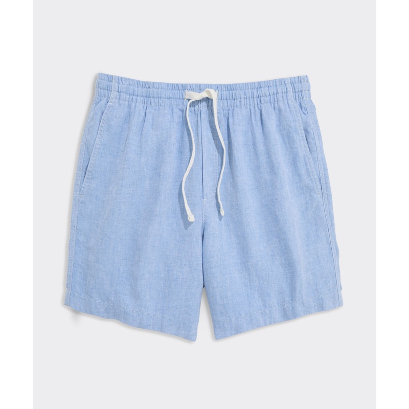 7 Inch Surfside Pull-On Linen Shorts