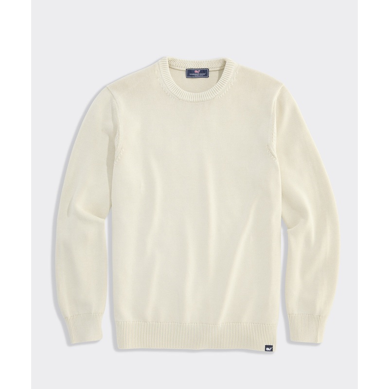 Garment-Dyed Cotton Crewneck