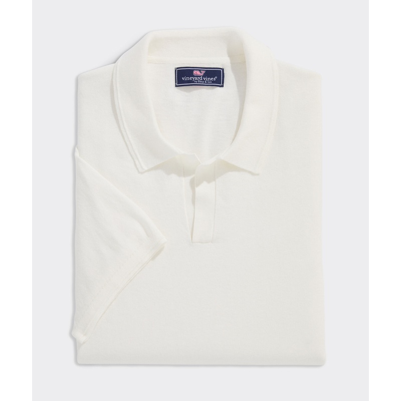 Split Collar Sweater Polo