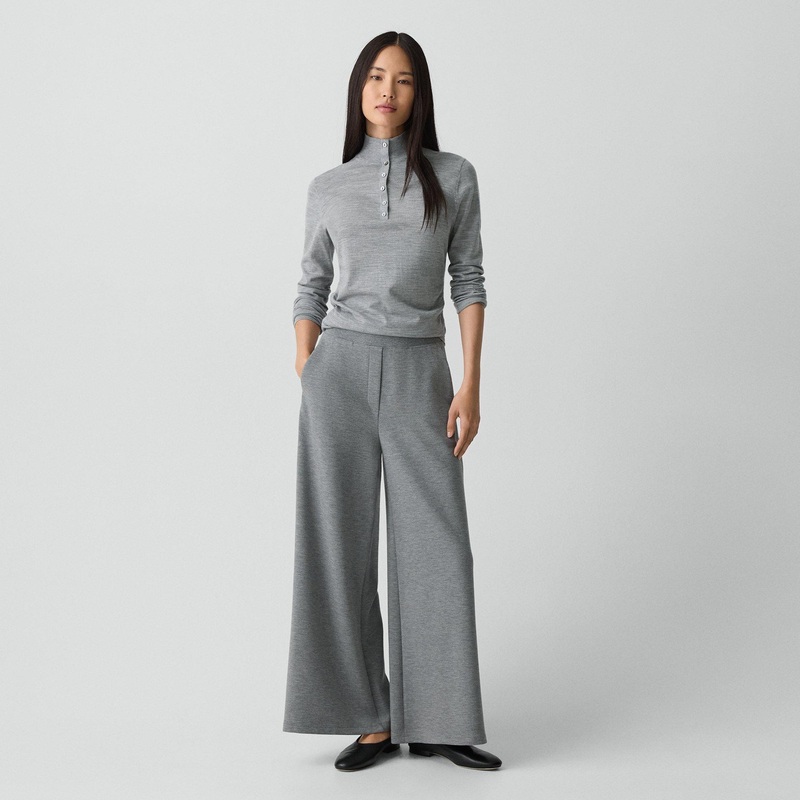 A-Line Pull-On Pant in Double Knit Jersey