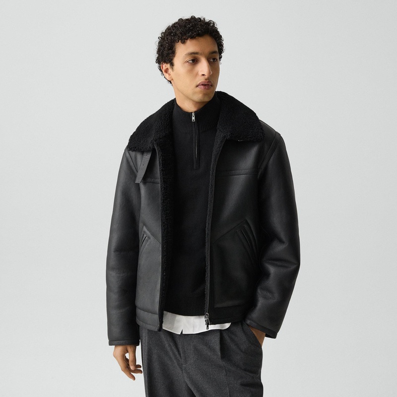 Aviator Jacket in Shearling