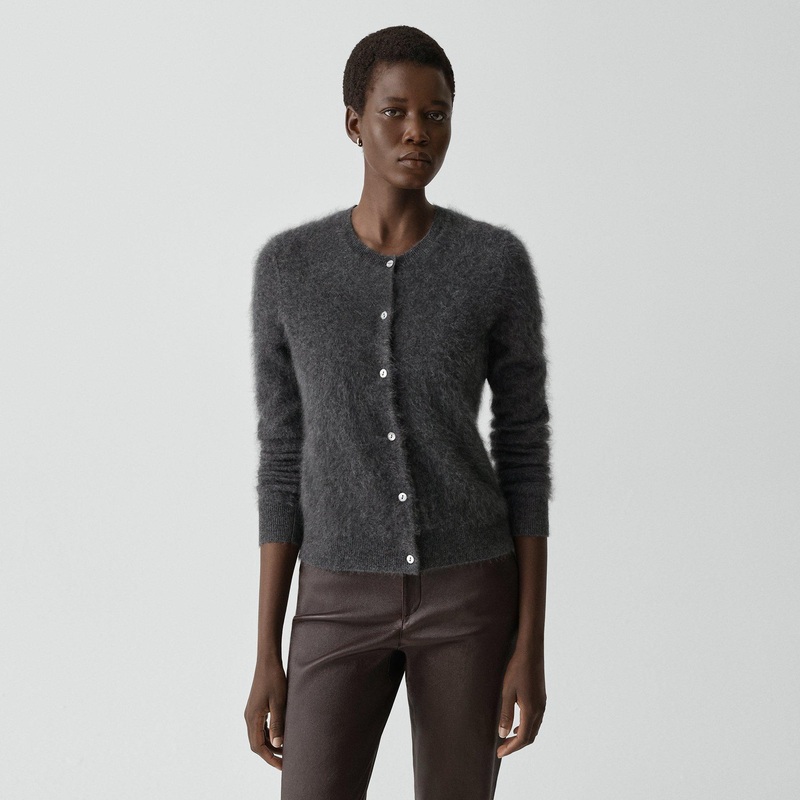 Brushed Cardigan in Airy Cashmere