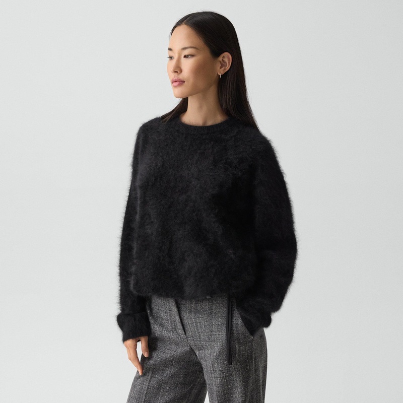 Drawstring Sweatshirt in Airy Cashmere