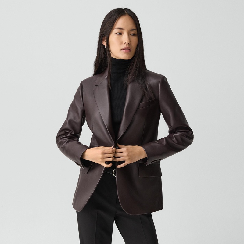 Lynnia Blazer in Leather