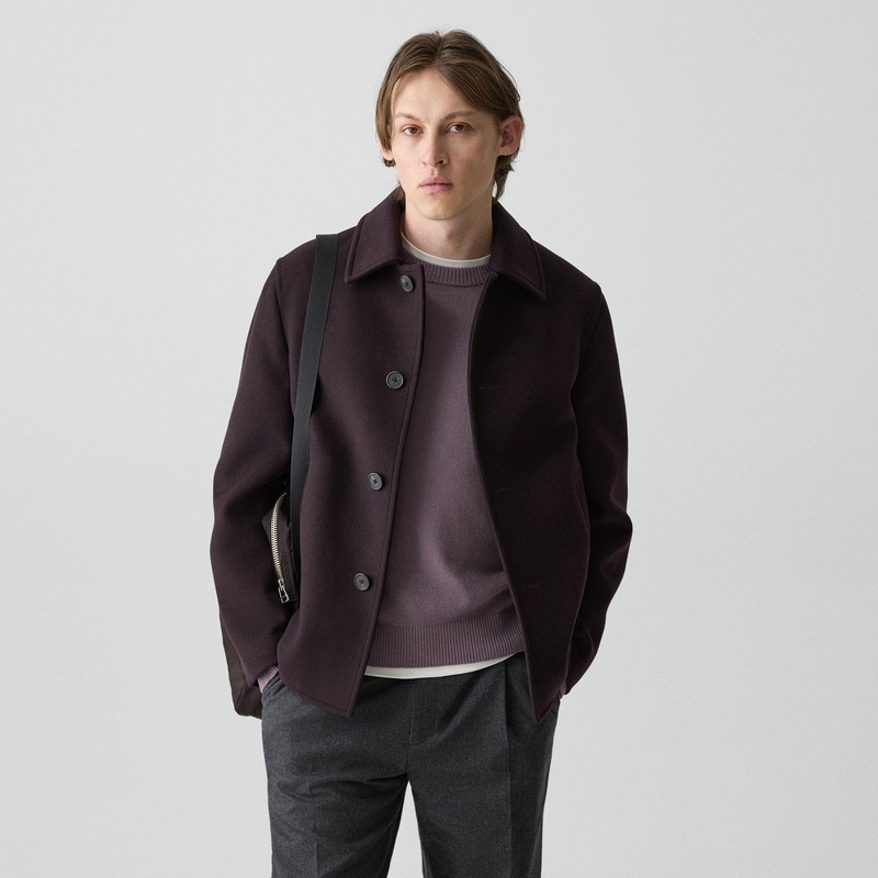 Peacoat in Plush Melton