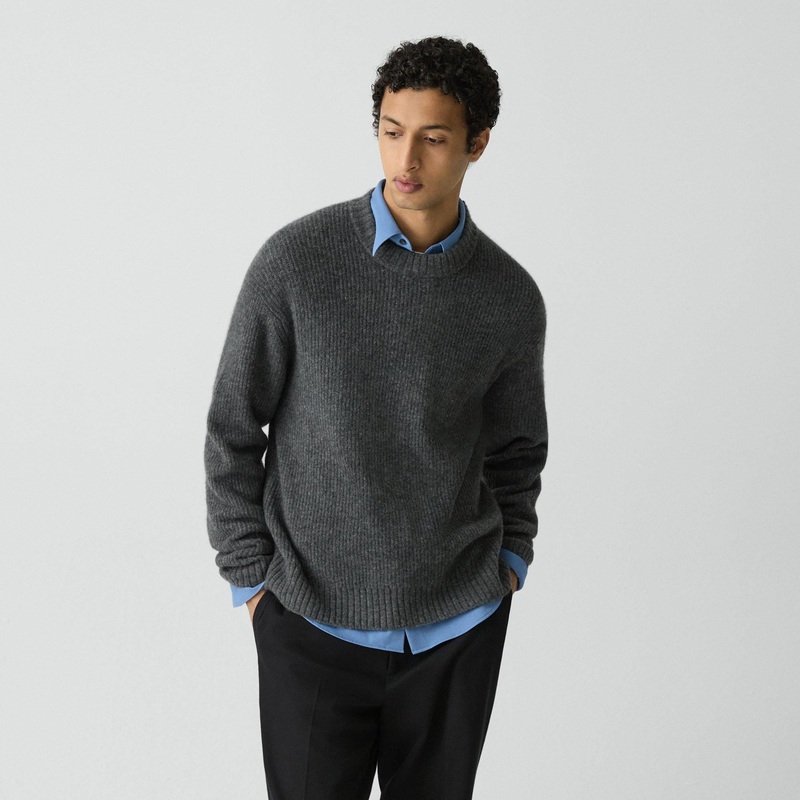 Relaxed Crewneck Sweater in Astor Wool