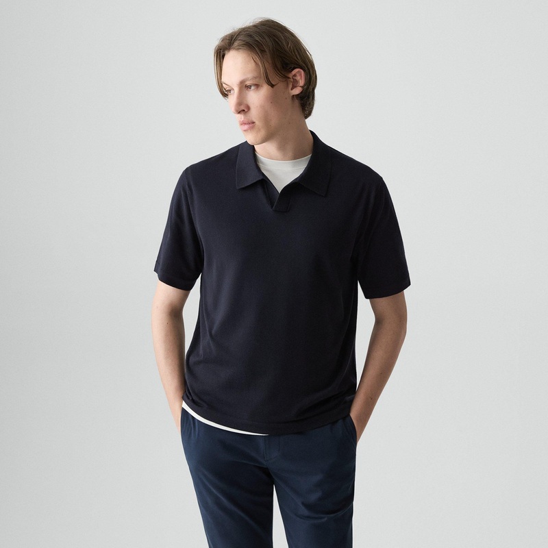Relaxed Polo Shirt in Regal Wool