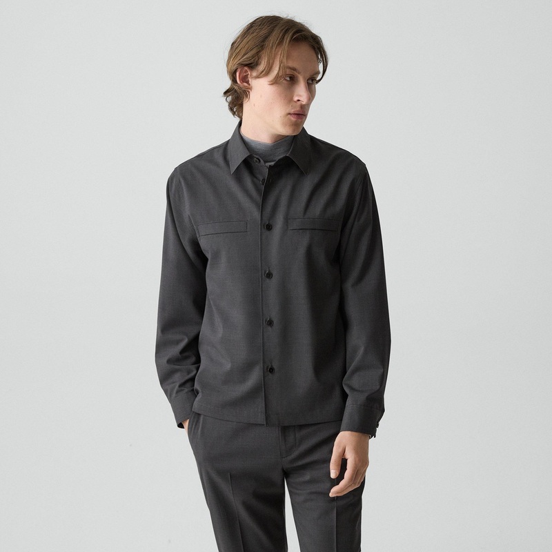 Utility Overshirt in Motion Wool
