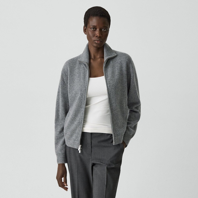 Zip Jacket in Cashmere