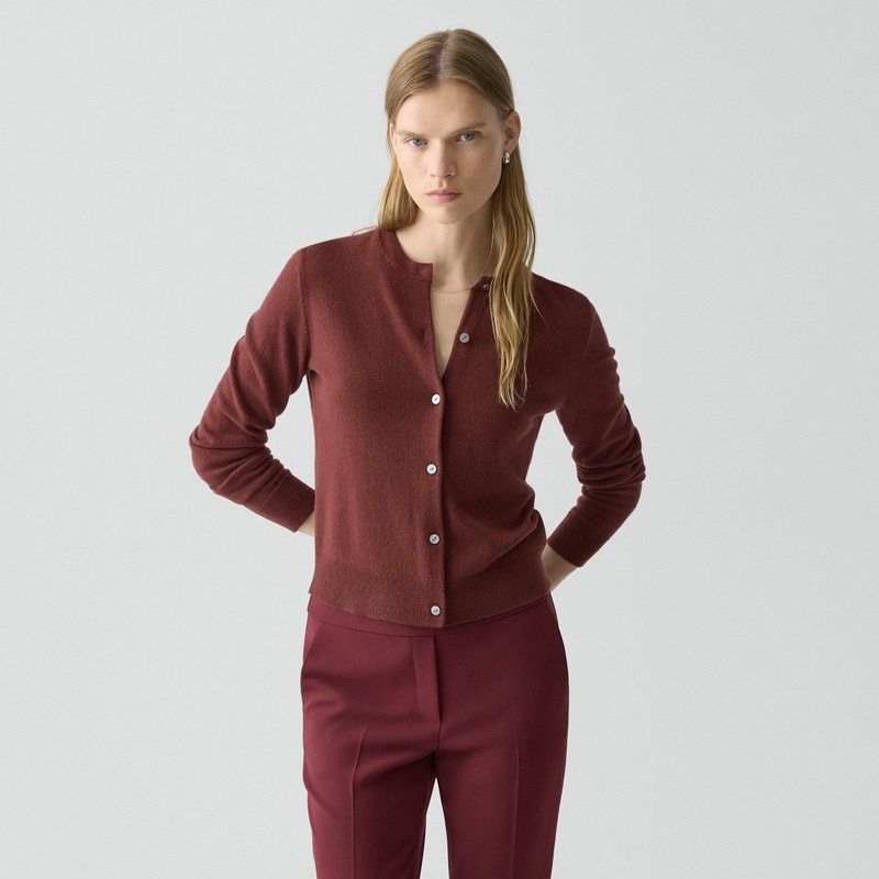 Crewneck Cardigan in Cashmere