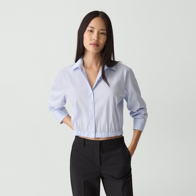 Cropped Shirt in Good Cotton