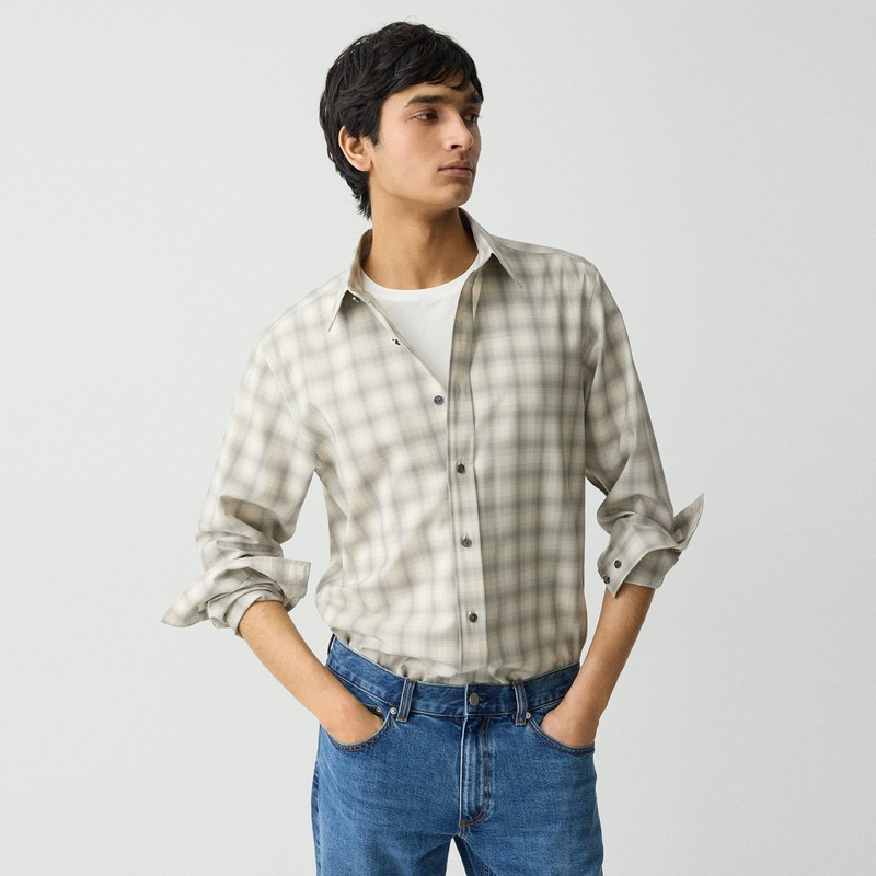 Irving Shirt in Checked Wool