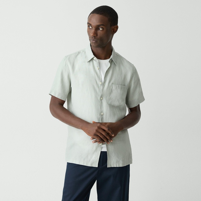 Irving Short-Sleeve Shirt in Relaxed Linen