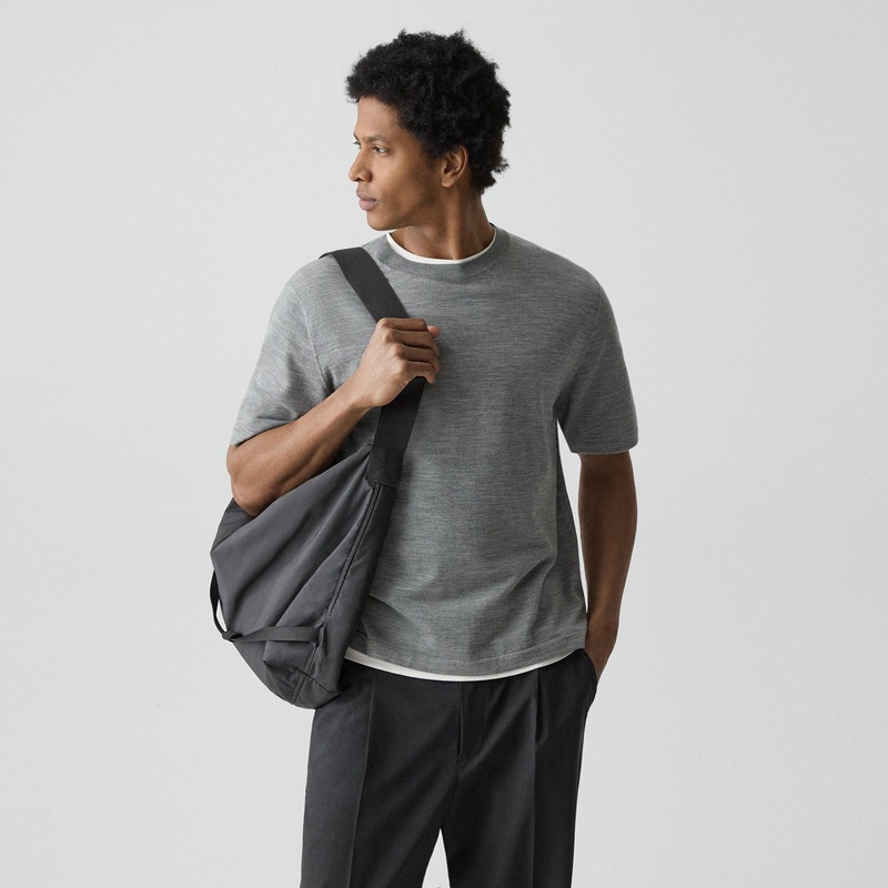 Relaxed Sweater Tee in Regal Wool