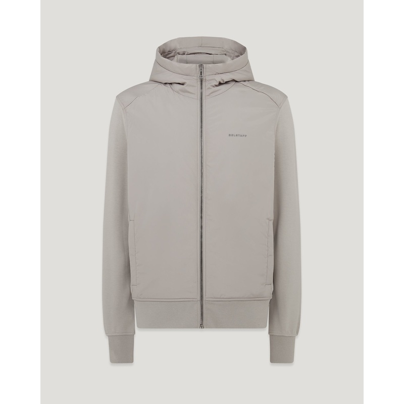 alloy zip through hoodie Cotton Fleece