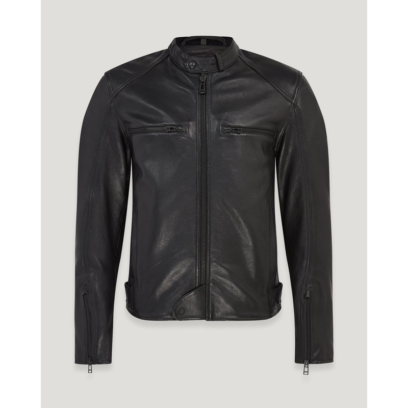 broughton motorcycle jacket Calf Leather