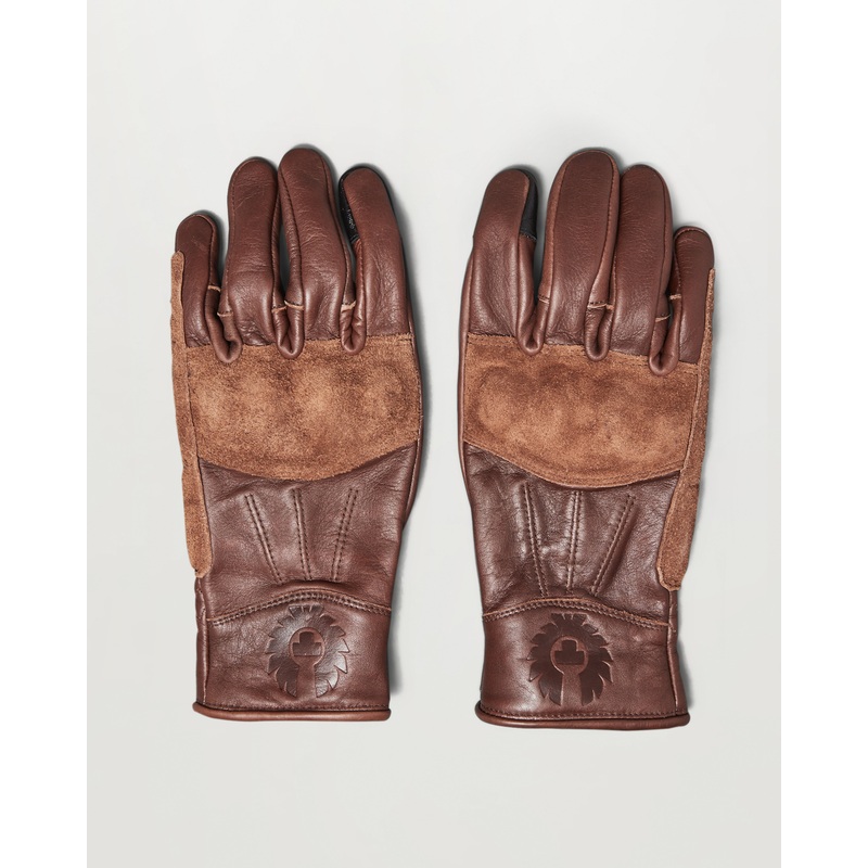 clinch motorcycle glove Calf Leather