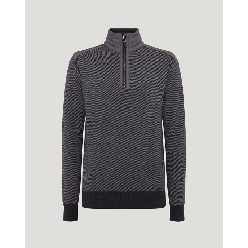 kilmington quarter zip jumper Merino Wool