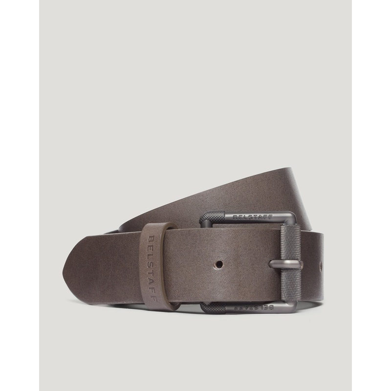 roller buckle belt Calf Leather