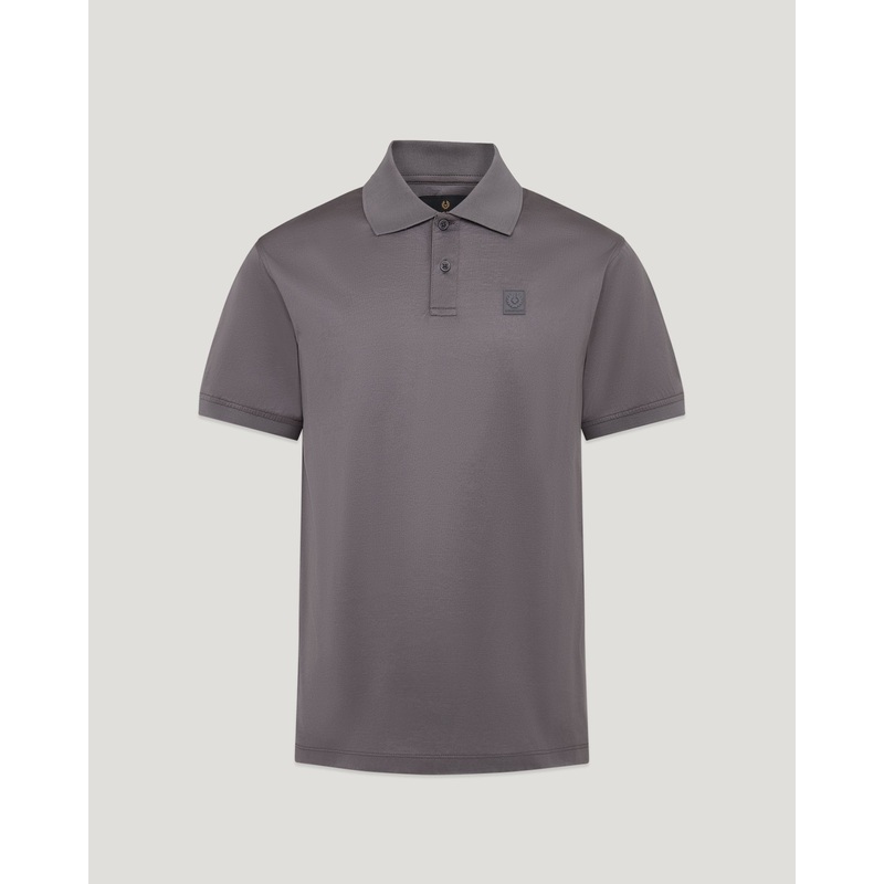 steel polo Mercerised Cotton