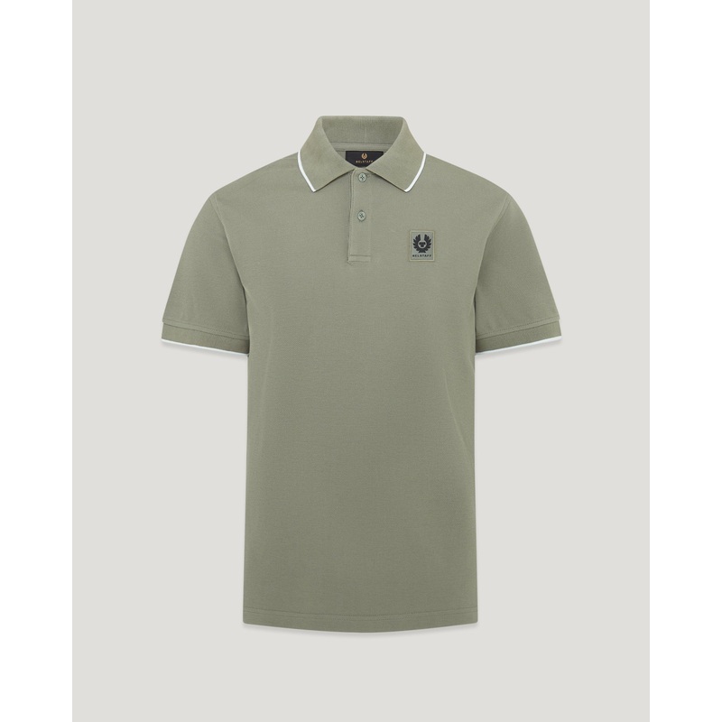 tipped polo Cotton Pique