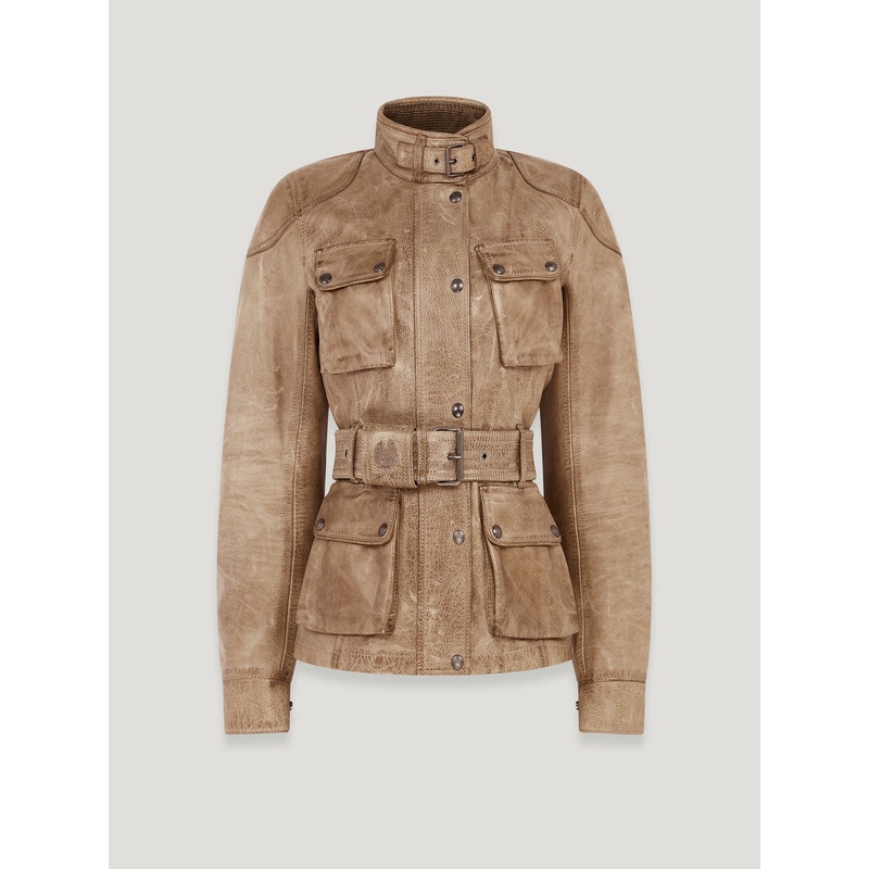 trialmaster motorcycle jacket Hand Waxed Leather