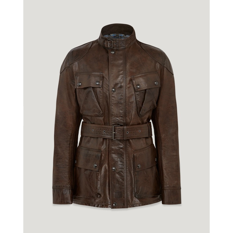 trialmaster panther jacket Hand Waxed Leather