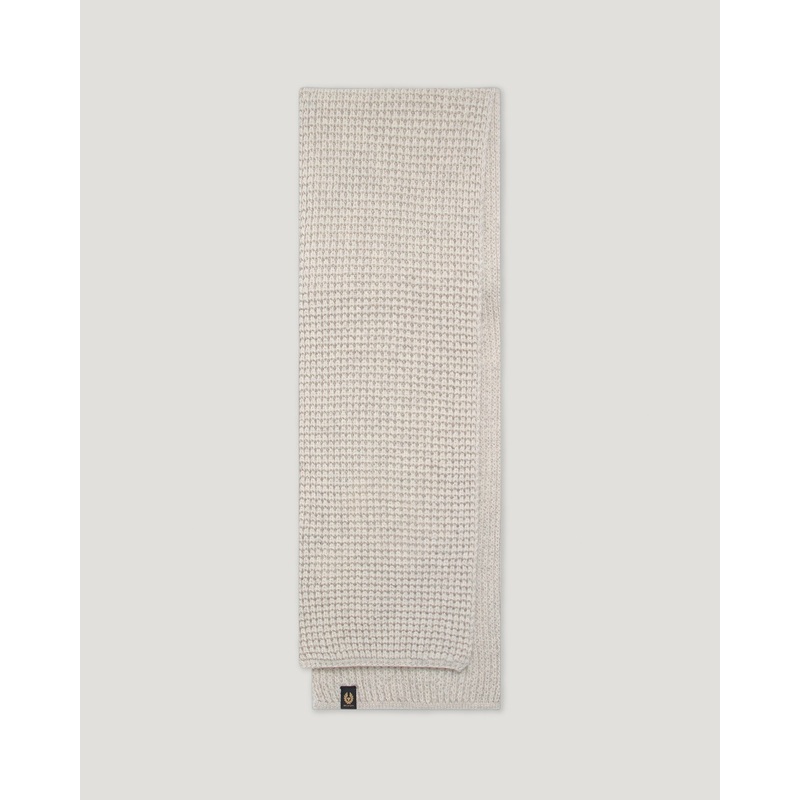 tuck rib scarf Lambswool