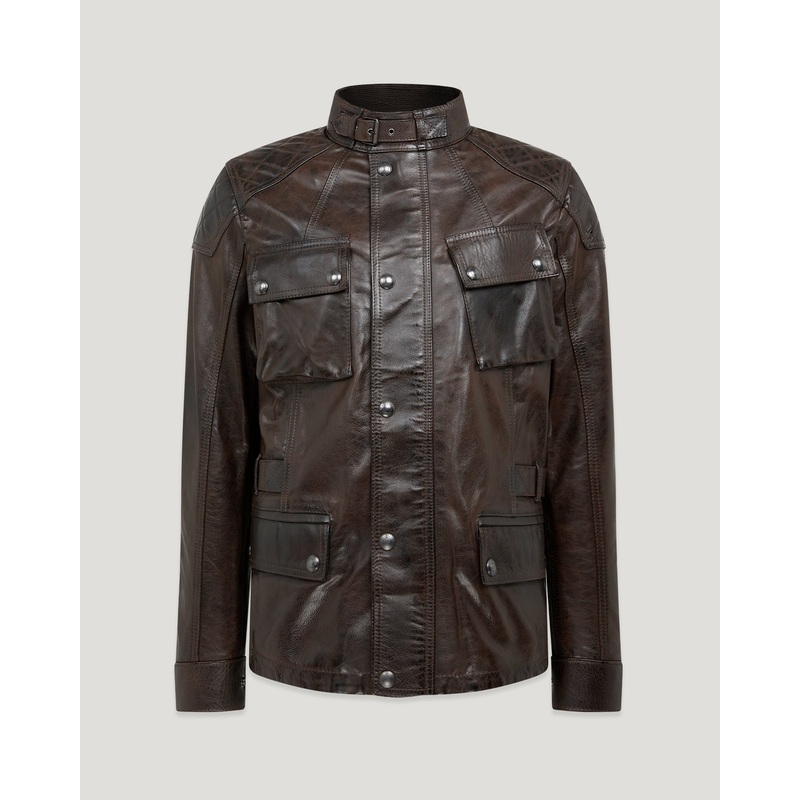 turner motorcycle jacket Hand Waxed Leather
